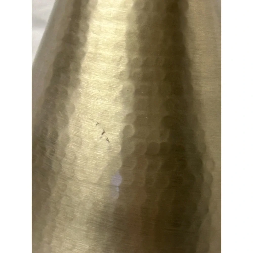 SAS Living Hammered Metal Bud Vase Silver/Champagne 14